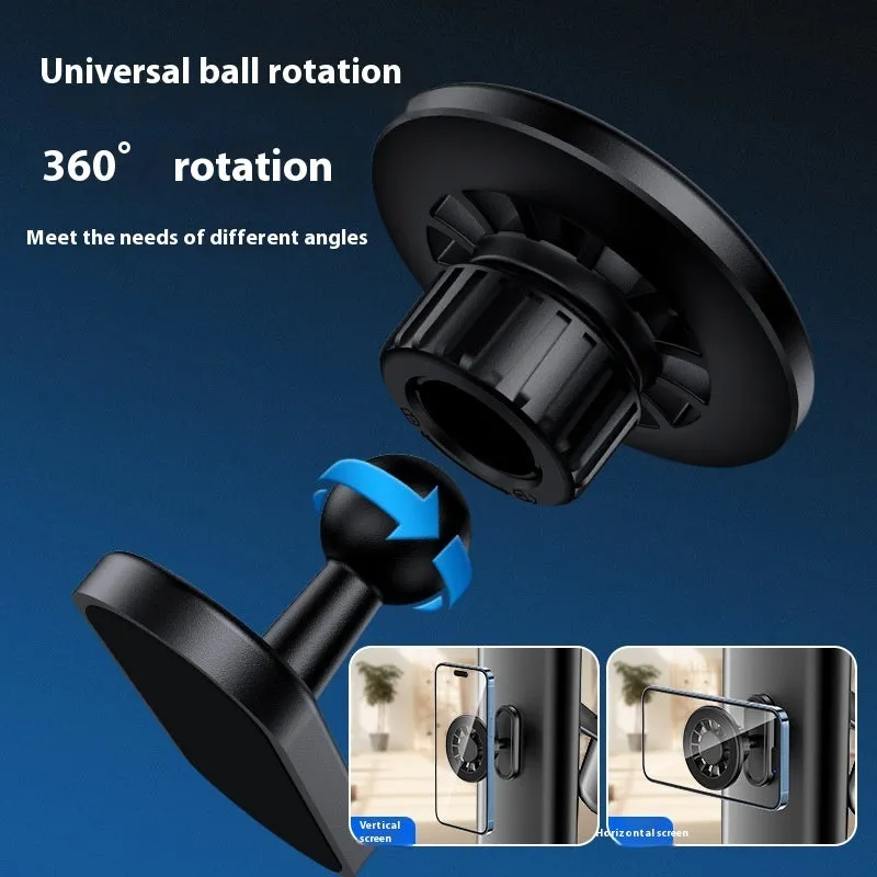 Double-sided magnetic outdoor photography bracket with plastic housing for camera mounting