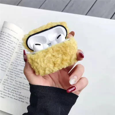 Simple lamb design AirPods protector cover in blue colour for compatible Apple wireless headphones