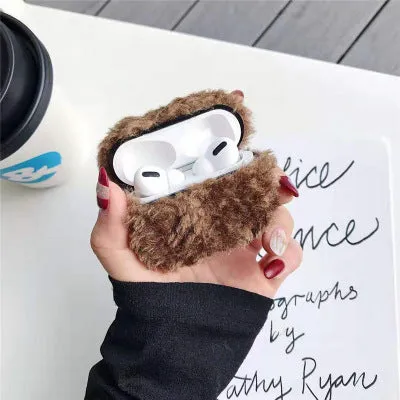 Simple lamb design AirPods protector cover in blue colour for compatible Apple wireless headphones
