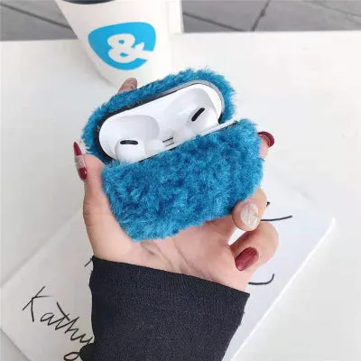 Simple lamb design AirPods protector cover in blue colour for compatible Apple wireless headphones