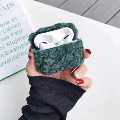 Simple lamb design AirPods protector cover in blue colour for compatible Apple wireless headphones