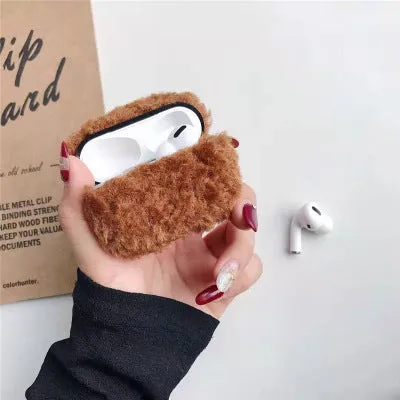 Simple lamb design AirPods protector cover in blue colour for compatible Apple wireless headphones