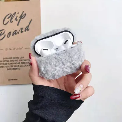 Simple lamb design AirPods protector cover in blue colour for compatible Apple wireless headphones
