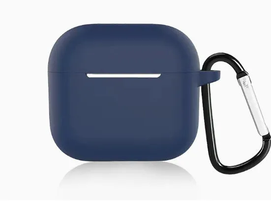 Blue silicone wallet-style protective cover for AirPods Pro charging case