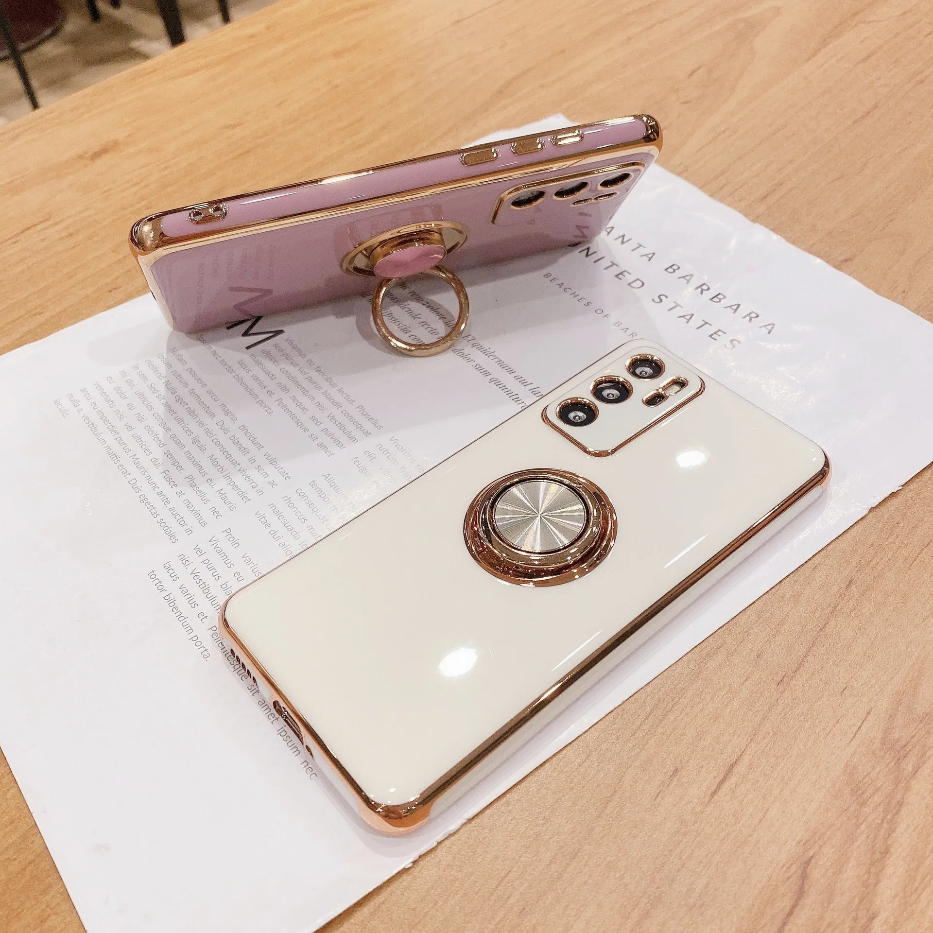 Huawei P40Pro mobile phone case in TPU with integrated magnetic car mount bracket
