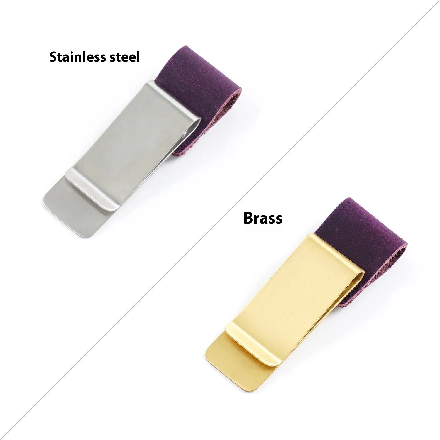 Geometric copper pen holder with metal base in various leather finish colours