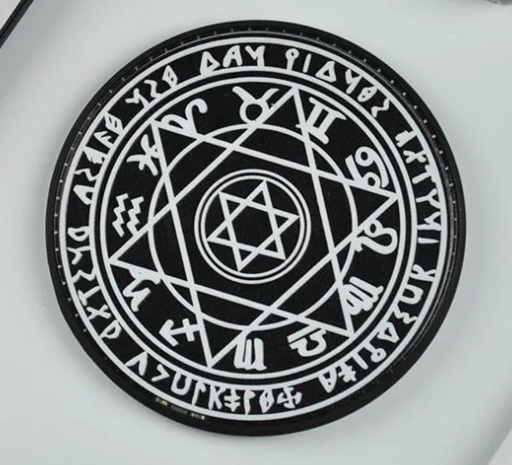 Magic circle design wireless charging pad showing geometric patterns with Qi 10W fast charging capability