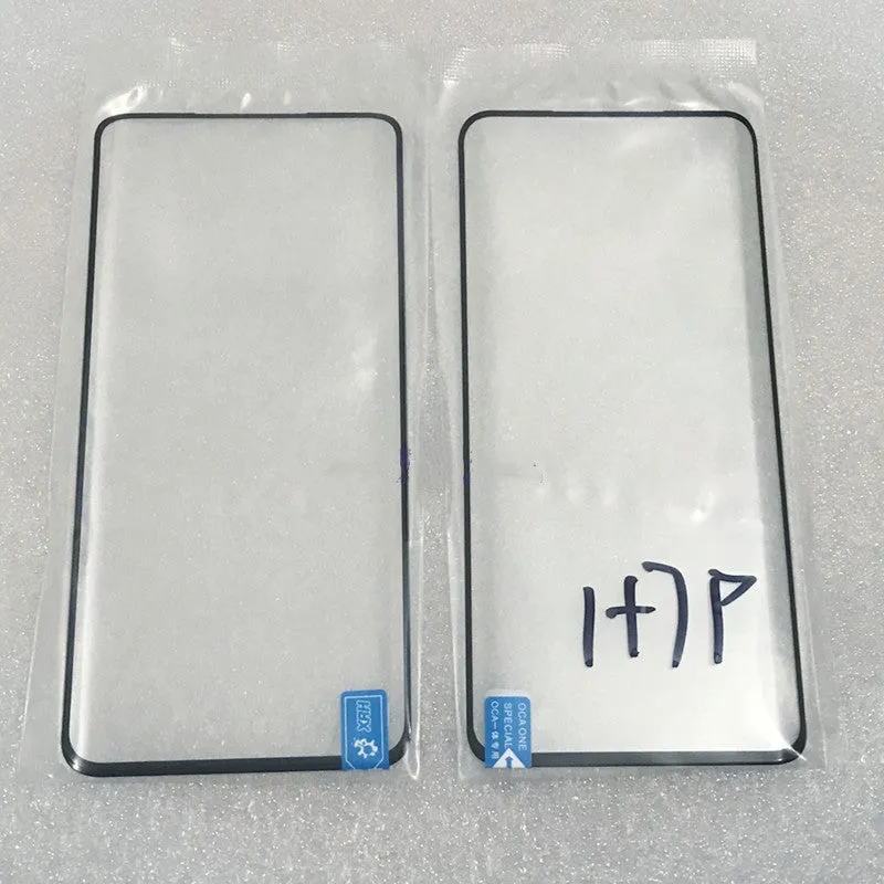 OnePlus 7 Pro touch screen replacement glass with pre-applied OCA adhesive for smartphone display repair