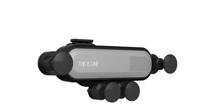 Universal magnetic car phone holder mounted on vehicle air vent with adjustable ball joint