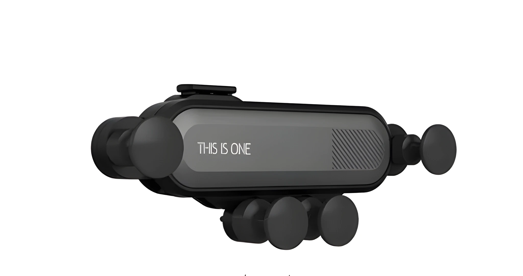 Universal magnetic car phone holder mounted on vehicle air vent with adjustable ball joint