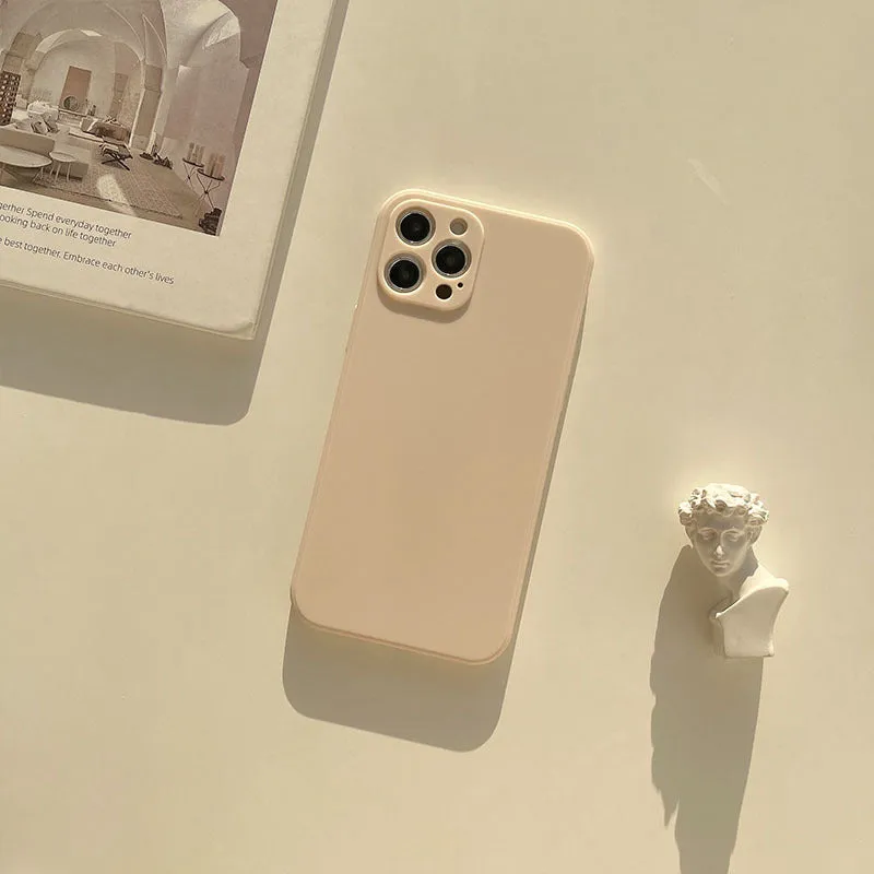 Frosted matte TPU phone case for iPhone 14 in slate blue colour.