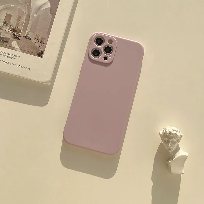 Frosted matte TPU phone case for iPhone 14 in slate blue colour.