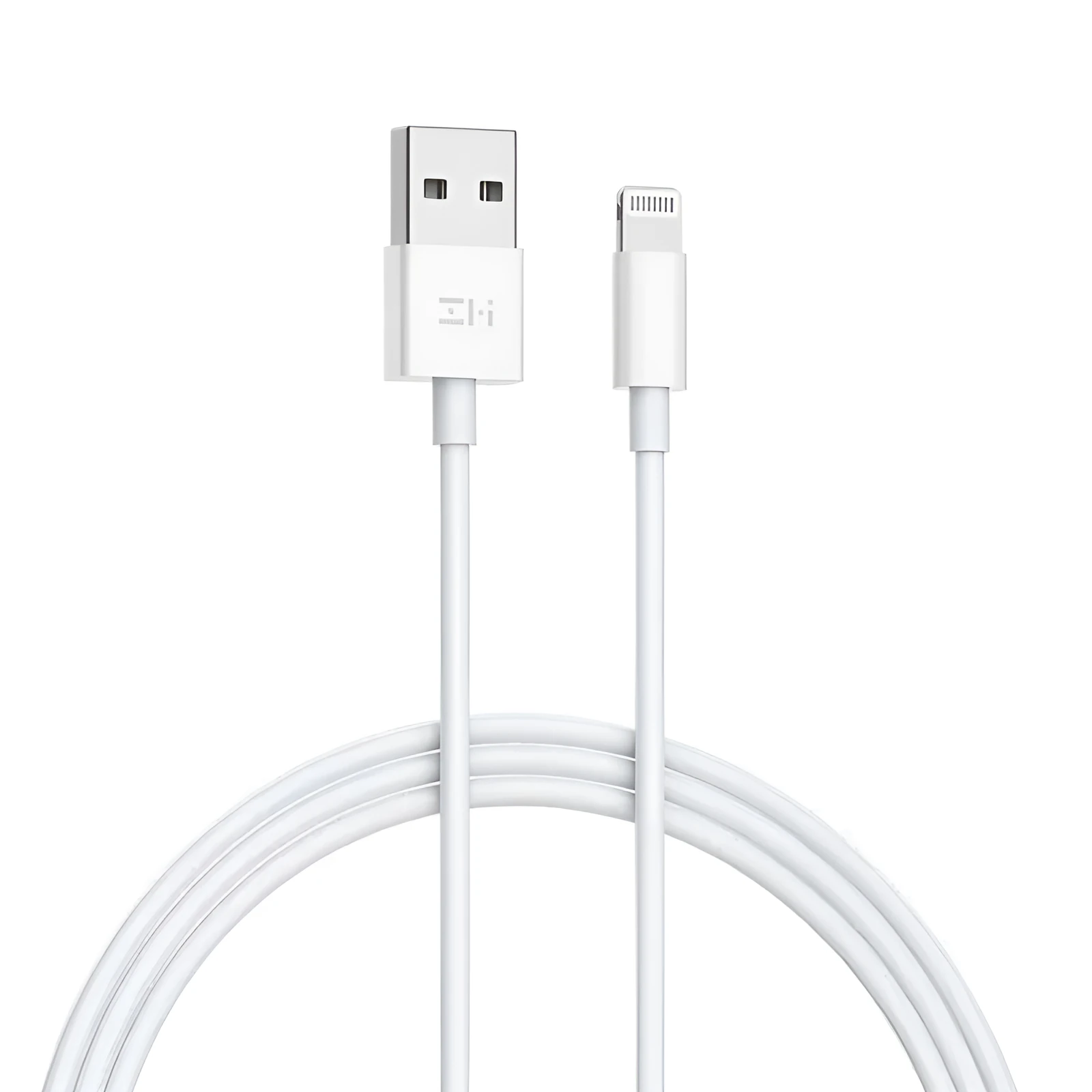 White MFI certified Lightning data cable 1m with USB and 8Pin connectors for iPhone XS Max