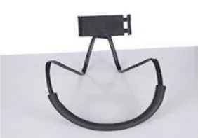 Universal plastic lazy hanging neck phone stand in black compatible with 4.5-10 inch smartphones