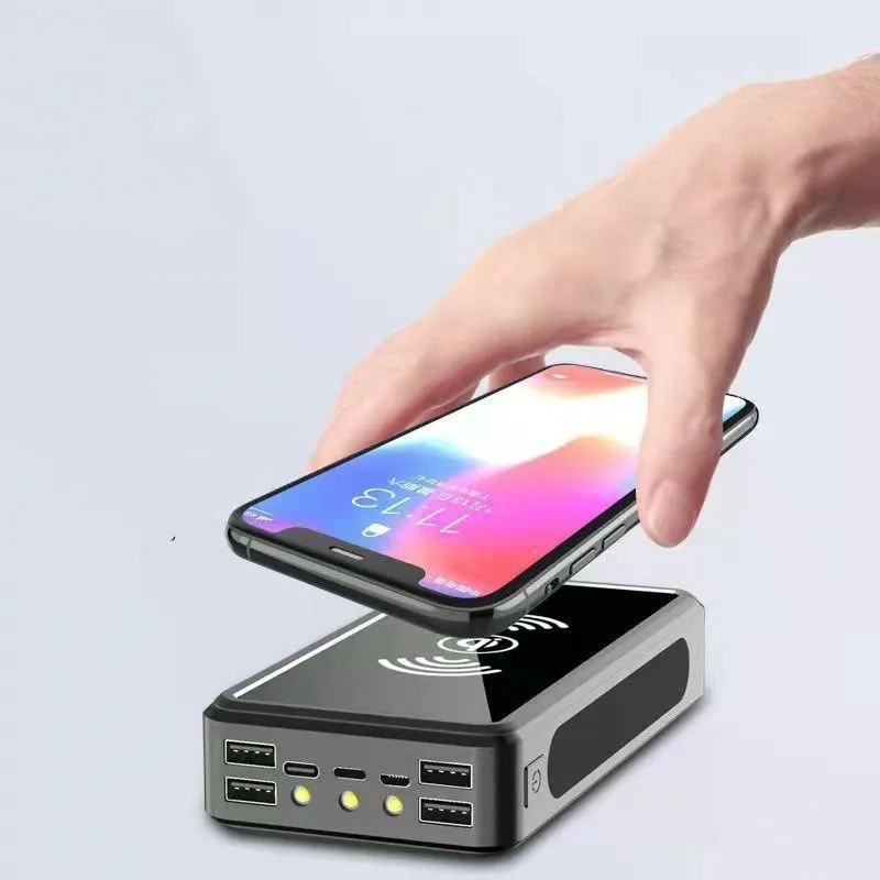Outdoor camping power supply stall solar energy with digital display and flashlight in multiple colours