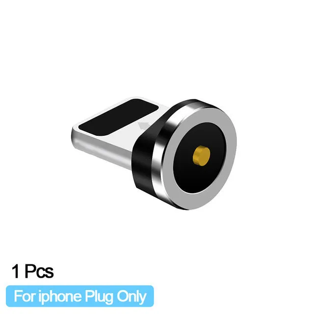Magnetic charging cable with dust plug for Android Type C and Apple devices