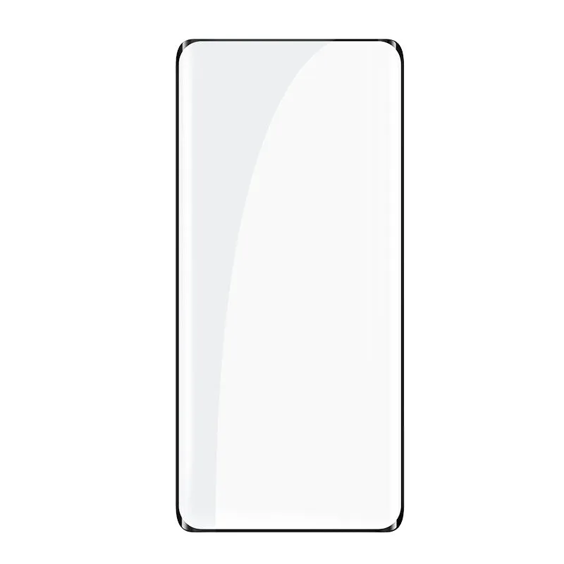 Black full adhesive curved tempered glass screen protector for Huawei P50 Pro with Asahi Glass matte finish and anti-blue light protection