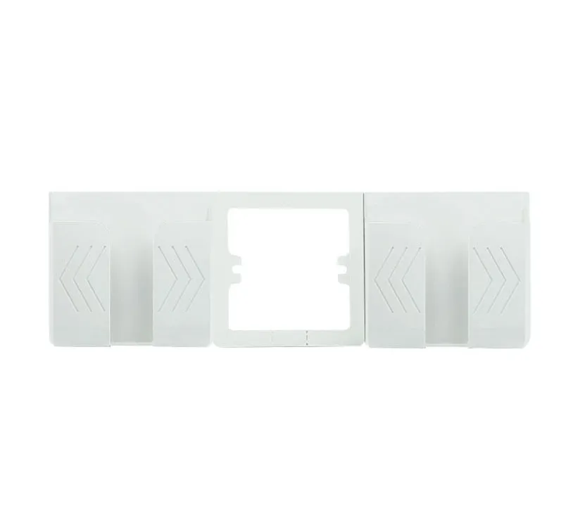 White smart home dual USB wall charger adapter with EU power socket and LED indicator on a panel