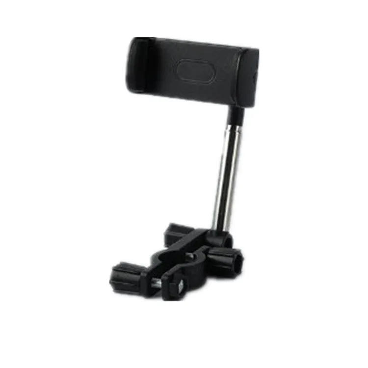 Car mobile phone holder clipped to rearview mirror with telescopic arm