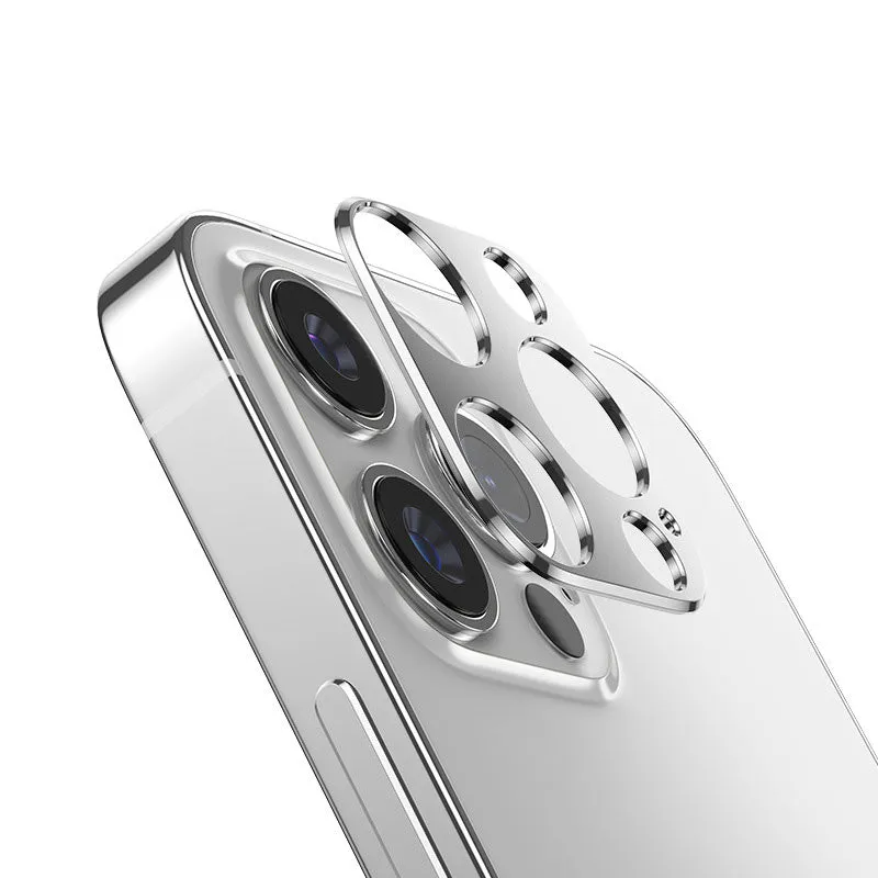 Mobile Phone Lens Film for iPhone 12 Series 0.5mm Thin Flexible Fiber Glass Camera Protective Film with Laser Cutting and 3M Adhesive in Black Blue Golden Green Red Silver