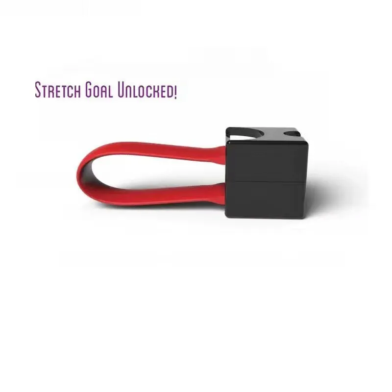 Portable multifunctional mobile phone emergency charger with two AA dry batteries, plastic shell, 17x17mm size, available in black red and blue