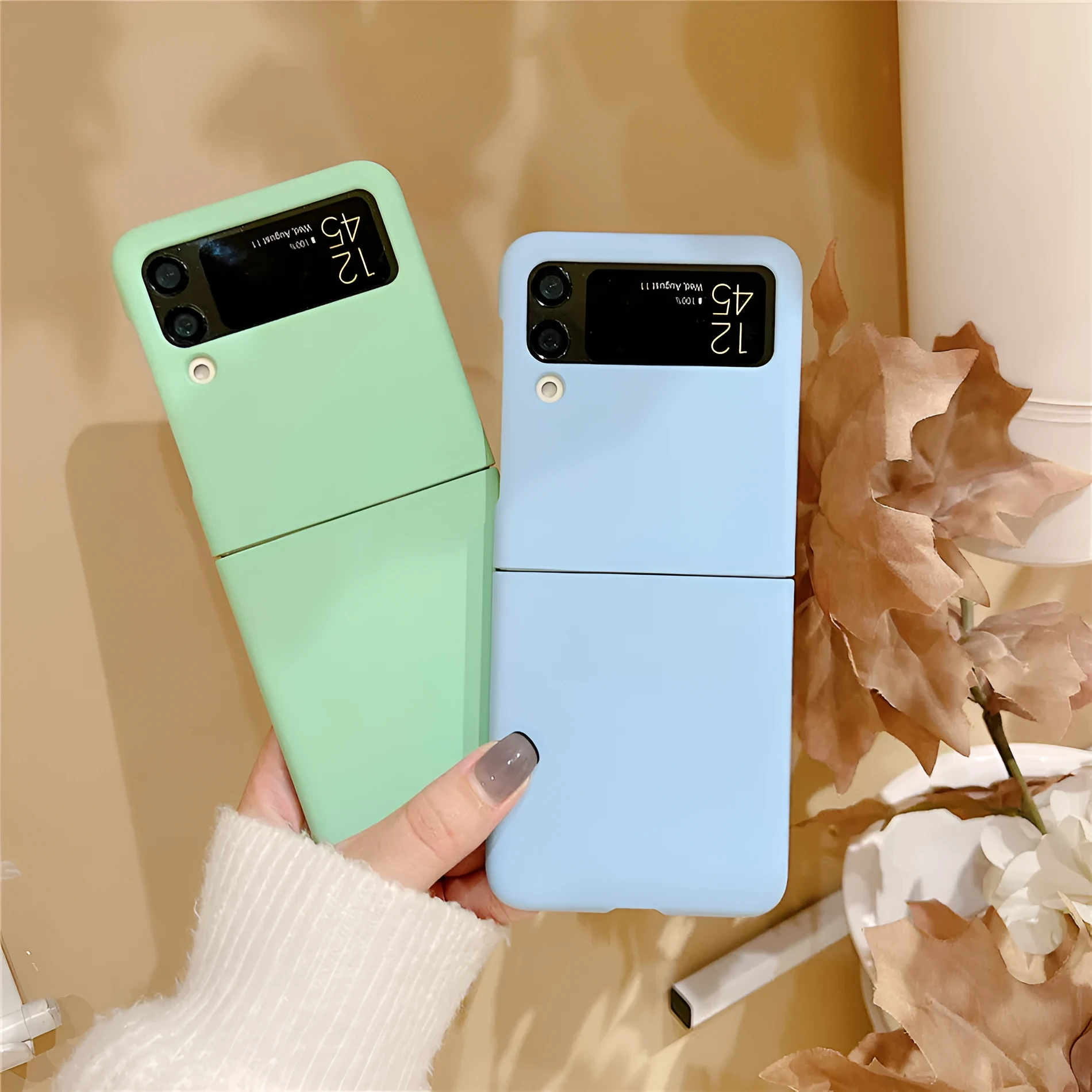 Hard mobile phone case for Samsung folding screen Z Flip4 Z Flip5 Zli3 in colour options