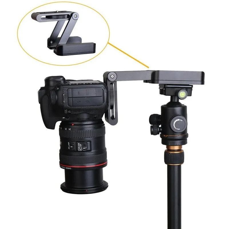 Z Flex Tilt Head desktop tripod made of CNC machined aluminium alloy with multi-angle folding tilt head
