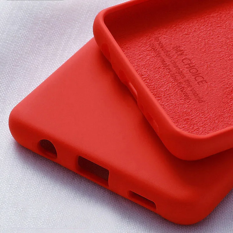 Samsung Galaxy silicone phone case TPU PC back cover solid colour drop resistant waterproof