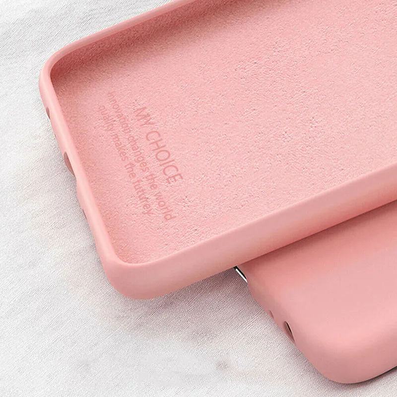 Samsung Galaxy silicone phone case TPU PC back cover solid colour drop resistant waterproof