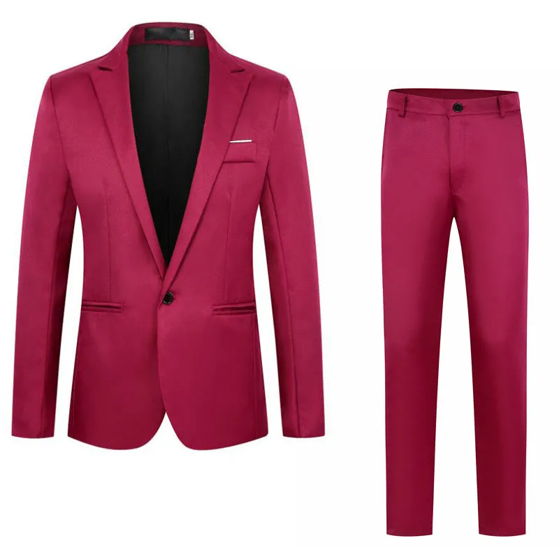 Men's wedding tuxedo jacket in acetate fibre, loose fit, available in eight colours