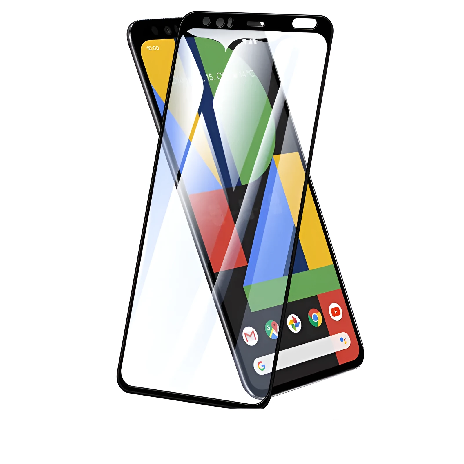 Tempered glass full screen film for Google Pixel 4 XL HD black with anti-fingerprint coating