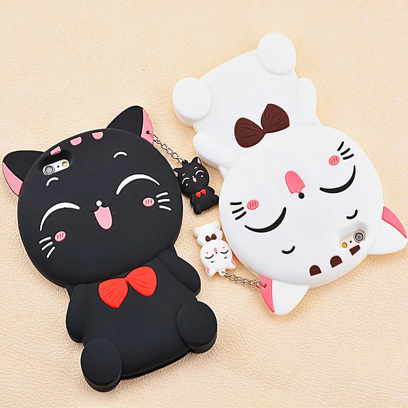 Imported soft silicone phone shell case showing edge-proof design for Samsung and iPhone models.