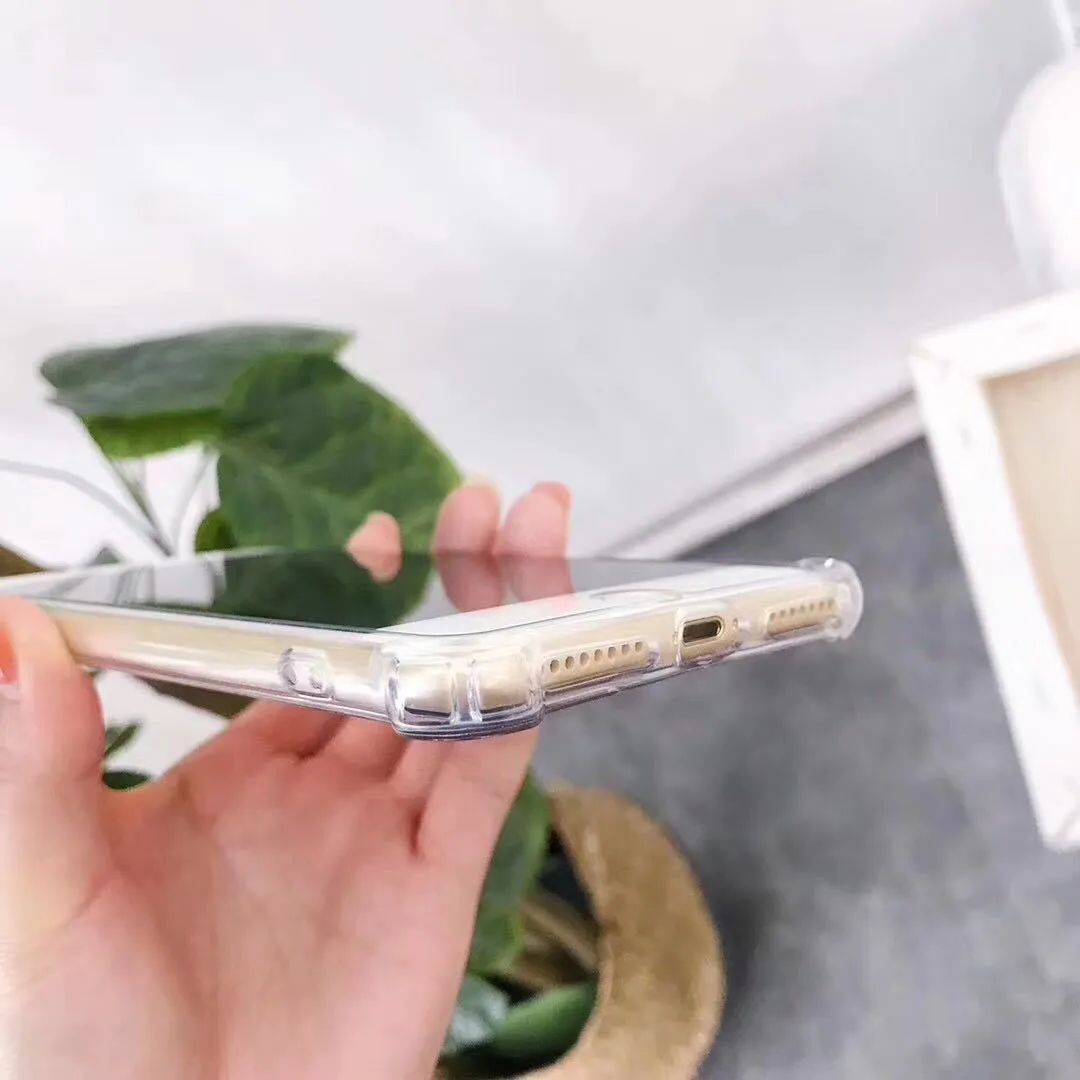 Mirror finish TPU phone case for iPhone shown in multiple colour options