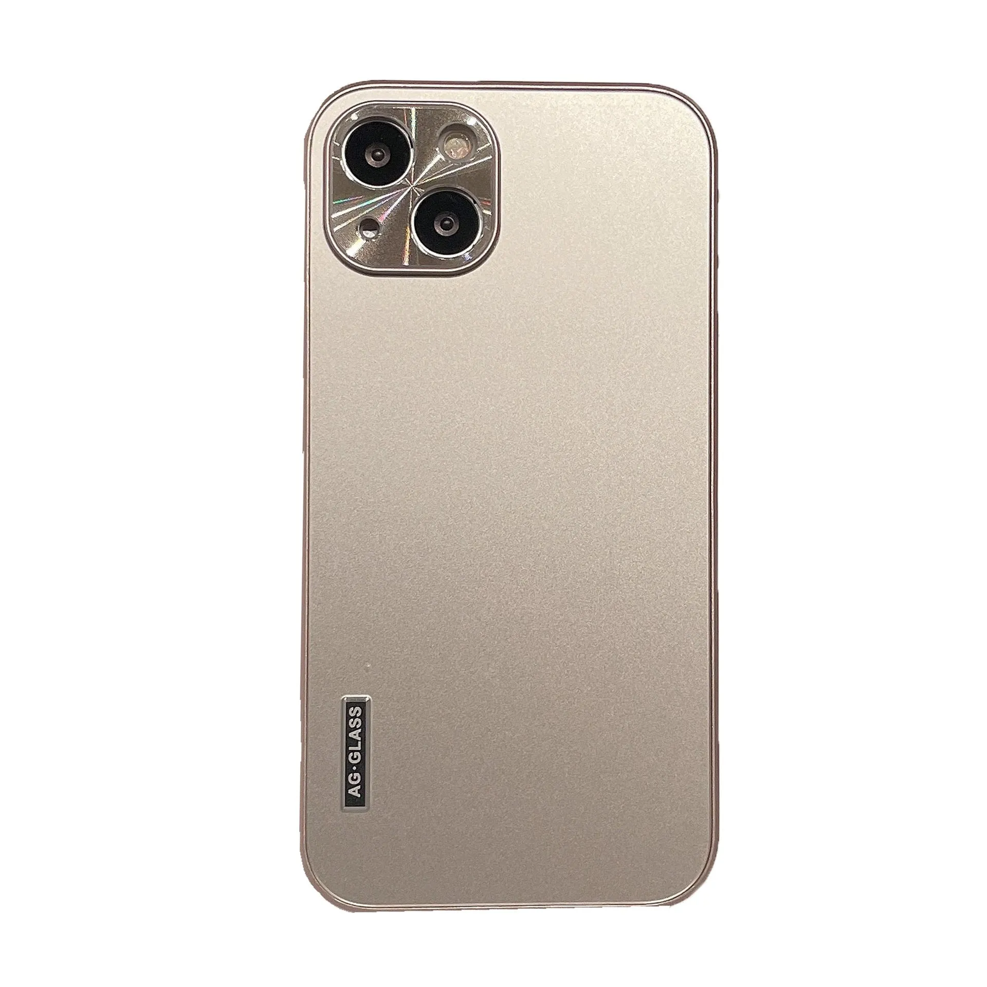Frosted glass fine hole protective sleeve for iPhone XSmax with metal lens frame, black colour