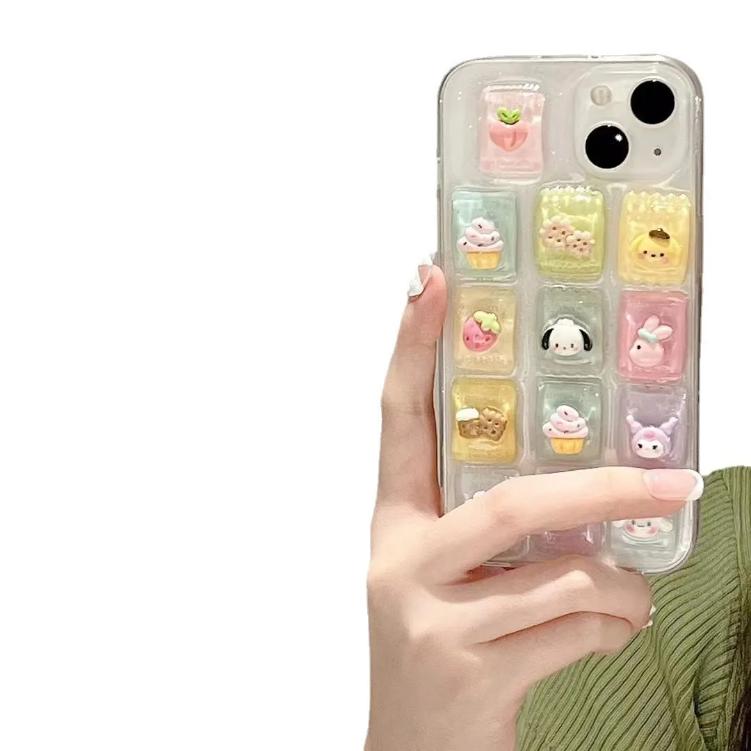 Creative adhesive candy mobile phone shell in three-dimensional candy design for iPhone