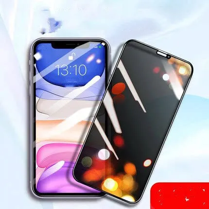 Tempered glass anti-peeping privacy screen film for iPhone full screen protection with self-repair layer