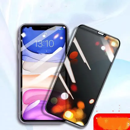 Tempered glass anti-peeping privacy screen film for iPhone full screen protection with self-repair layer