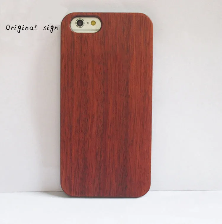 Rosewood laser engraved woodcarving phone case for Apple iPhone models