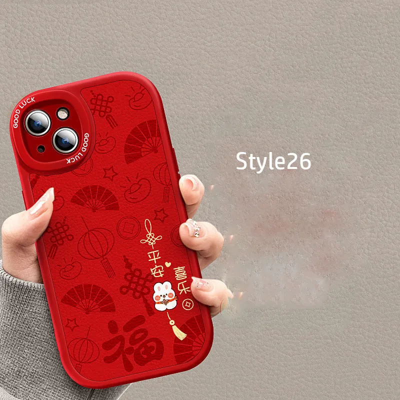 Silicone cartoon mobile phone case for Apple iPhone 14 in style02 design
