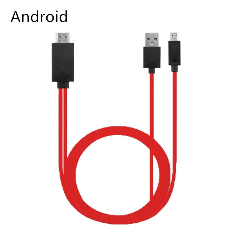 Black Lightning to HDMI cable adapter for iPhone 5 to 11 Pro Max with reversible plug