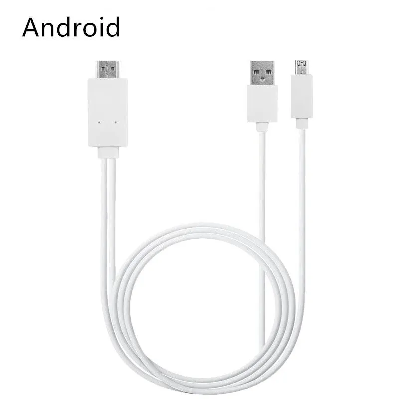 Black Lightning to HDMI cable adapter for iPhone 5 to 11 Pro Max with reversible plug
