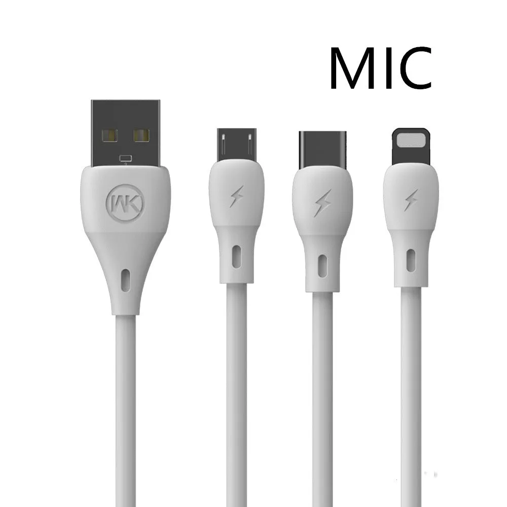 1m fast charging cable USB single-head in black on white background
