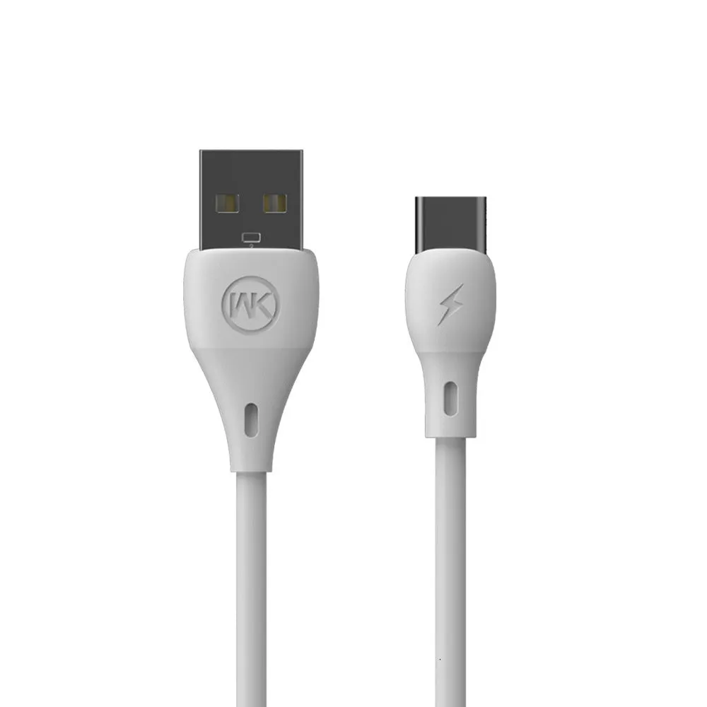 1m fast charging cable USB single-head in black on white background