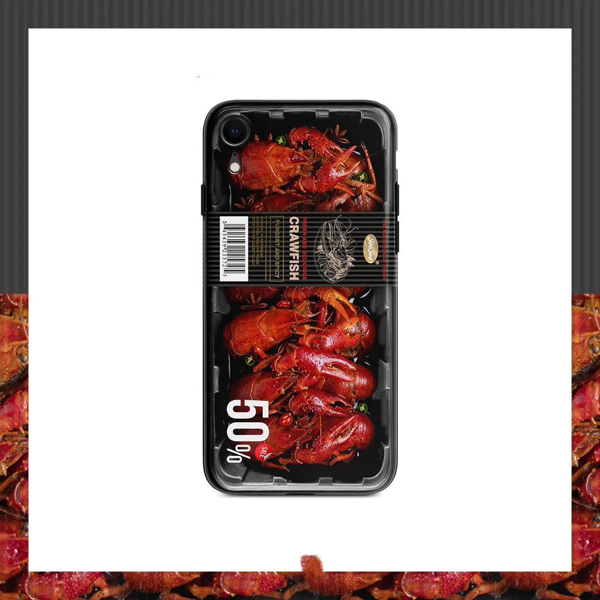 Crayfish TPU phone case for iPhone 11 Pro Max with original pseudo-style design and camera cutout