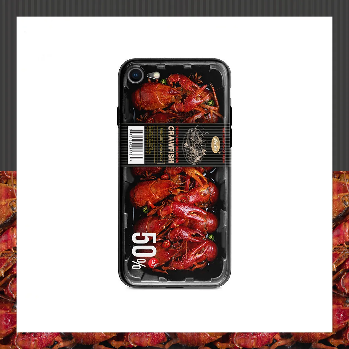 Crayfish TPU phone case for iPhone 11 Pro Max with original pseudo-style design and camera cutout