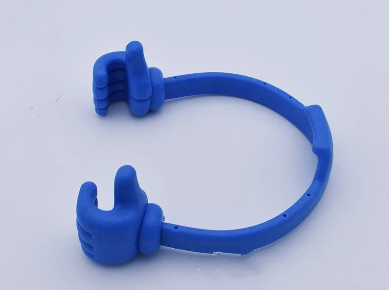 Polypropylene desktop stand holding a mobile phone in a comfortable viewing position