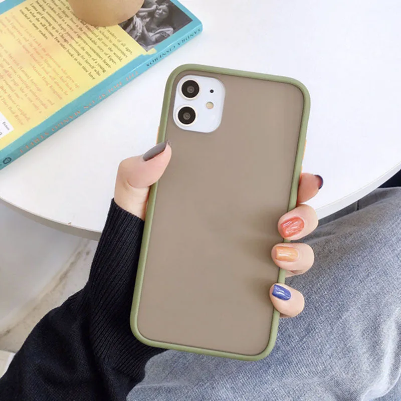 Frosted silicone phone case in black fitted onto an iPhone, with soft matte texture and slim profile