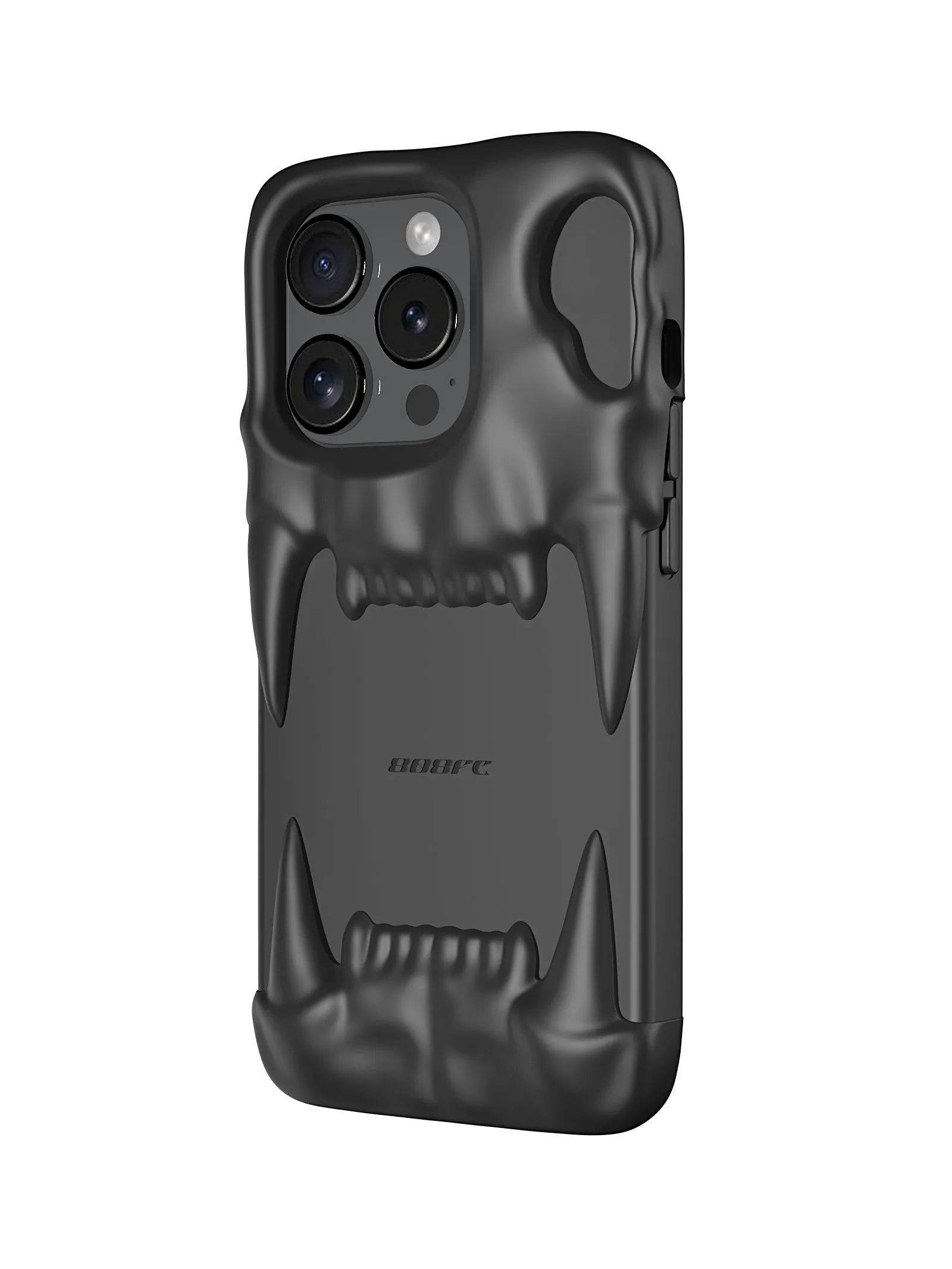 Anti drop silicone phone case for iPhone 14 Pro in carbon black with all-wrapped design