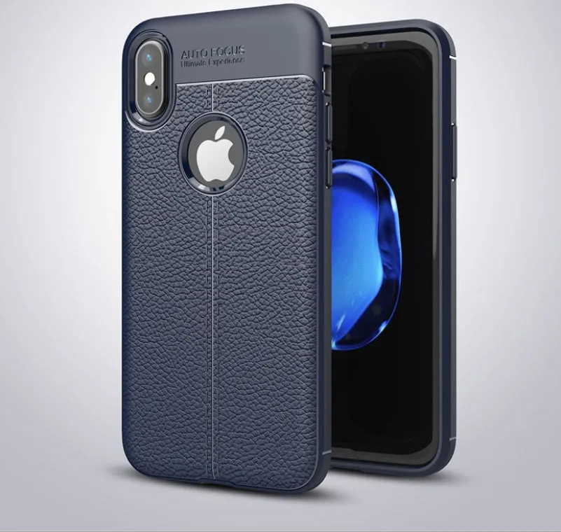 OnePlus 5 5T 6 phone case with PU leather texture and soft silicone back cover showing black colour option