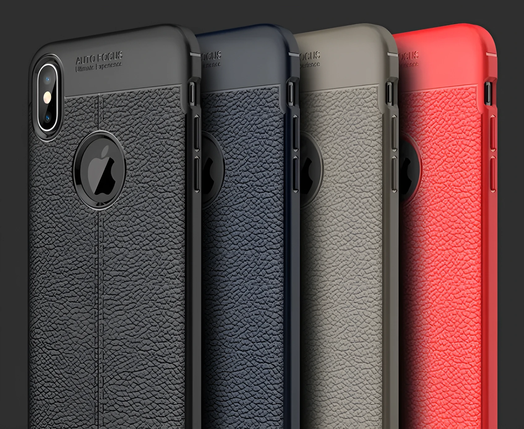 OnePlus 5 5T 6 phone case with PU leather texture and soft silicone back cover showing black colour option